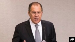 រូបឯកសារ៖ លោក Sergey Lavrov រដ្ឋ​មន្ត្រីក្រសួង​ការ​បរទេស​រុស្ស៊ី។