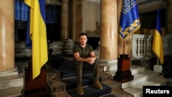 Ukrajinski predsednik Volodimir Zelenski uoči intervju za Rojters i CNN (Foto: Rojters)