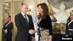 Володимир Путін і Крістіна Фернандес де Кіршнер