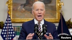 美国总统在周三在白宫宣布禁止进口俄罗斯能源