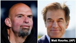 Džon Feterman (levo) i Mehmet Oz (desno).