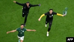 Yan wasan kwallon Saudiyya a Qatar