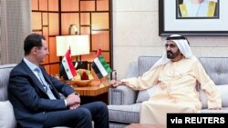 دیدار بشار اسد و شیخ محمدرشید آل‌مکتوم، حاکم دوبی