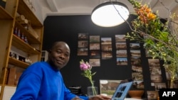 Burkinabe architect Diebedo Francis Kere is photographed in his office in Berlin, on March 15, 2022, after being awarded the 2022 Pritzker Architecture Prize.