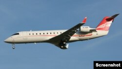 Bombardier Challenger 850, რომელიც პრეზიდენტს ემსახურება