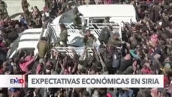 Comerciantes en Damasco confían en un futuro mejor para Siria