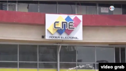Sede del Consejo Nacional Electoral (CNE) en Caracas, Venezuela.