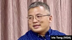 陳朗昇寄語年青人及所有新聞工作者，社會仍需真相、有人講公道說話，在能夠承擔個人風險情況下，堅持繼續報導。(美國之音 湯惠芸)