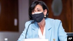 FILE - Dr. Rochelle Walensky, Director of the Centers for Disease Control and Prevention, speaks on Capitol Hill in Washington, Jan. 11, 2022.