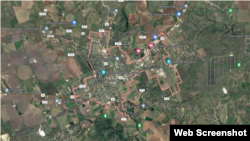 Mapa satelital de Uvalde, Texas, EEUU. [Imagen tomada de Google Maps]