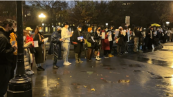 紐約人聲援中國各地抗議活動