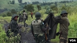 Wanajeshi wa DRC wapelekwa katika eneo lililoshambuliwa na waasi wa M23. Picha na mwandishi wa VOA Austere Malivika