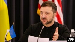 Ukrajinski predsjednik Volodimir Zelenski u bazi Ramstein u Njemačkoj, 9. januar 2025. (Daniel ROLAND / AFP)