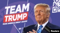 Republikanski predsednički kandidat Donald Tramp na mitingu u Las Vegasu u Nevadi, 27. januara 2024. (Foto: REUTERS/Ronda Churchill)