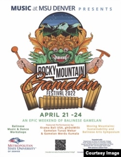 "Rocky Mountain Balinese Gamelan Festival" akan diselenggarakan di Denver, Colorado 21-24 April 2022.