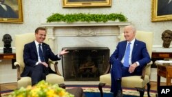 美國總統拜登2023年7月5日在白宮接待瑞典首相烏爾夫·克里斯特松（Ulf Kristersson）來訪。（美聯社）