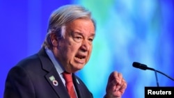 FILE - UN Secretary General Antonio Guterres.