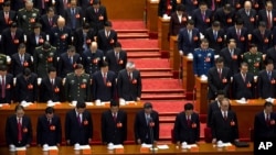 Xitoy Kommunistik partiyasining 18-qurultoyi, Pekin, 8-noyabr, 2012-yil.