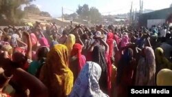 በኦሮምያ ክልል በህርና የተደረገ ሰላማዊ ሰልፍ (ከማኅበራዊ ሚድያ የተገኘ ፎቶ)