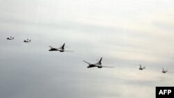 ამერიკული და სამხრეთ კორეული საბრძოლო თვითმფრინავები ერთობლივი სამხედრო წვრთნის დროს. 1 თებერვალი, 2023 წ. სამხრეთ კორეის თავდაცვის სამინისტროს ფოტო. 