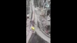 战火摧残后的乌克兰博罗江卡小镇