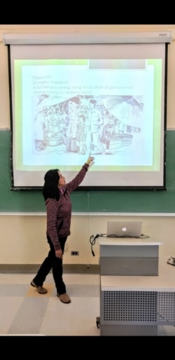 Niniek Lunde, pengajar bahasa Indonesia sejak tahun 1993 di University of California, Berkeley.(Foto: Dokumentasi Pribadi)