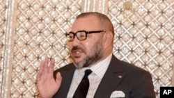 Le roi du Maroc Mohammed VI à droite, Casablanca, Maroc, 10 octobre 2016