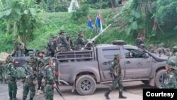 KNLA PDF ပူးပေါင်းတပ်ဖွဲ့ ( Photo: KNLA PDF) (မှတ်တမ်းရုပ်ပုံ)