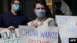 Nyu-Yorkdagi namoyish paytida