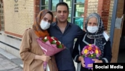 تصویری از حبیب افکاری پس از آزادی 