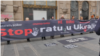 Protest nevladine organizacije Žene u crnom protiv agresije na Ukrajinu u Beogradu 30. marta 2022. godine (foto: VOA)