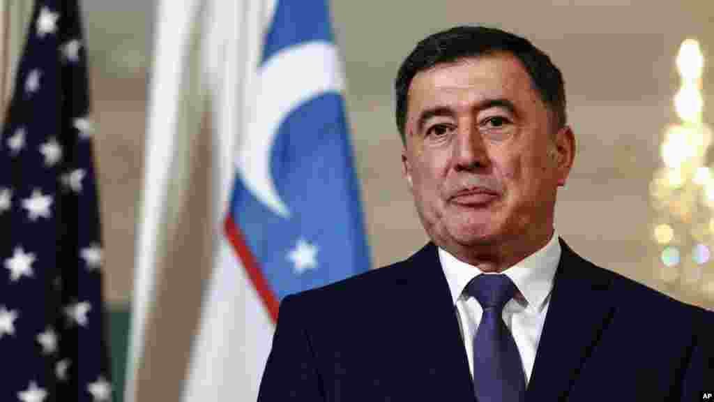 AQSh Davlat kotibi Entoni Blinken va O'zbekiston Tashqi ishlar vaziri Vladimir Norov, Vashington, 12-dekabr, 2022