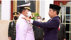 Presiden Joko Widodo melantik dan mengambil sumpah jabatan Laksamana TNI Yudo Margono sebagai Panglima Tentara Nasional Indonesia (TNI), pada Senin, 19 Desember 2022. (Foto: BPMI Setpres/Muchlis Jr)