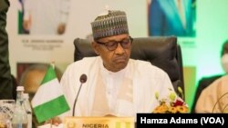 Rais Muhammadu Buhari akihudhuria mkutano wa viongozi wa ECOWAS mjini Accra Ghana