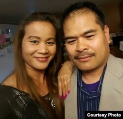 លោក ឆេន អ៊ំ (Chan Om) និង​ភរិយា​គឺ​អ្នកស្រី សុជាតា ផាសិត។ (រូបថត​ផ្តល់​ឲ្យ​ដោយ RELEASE MN 8)