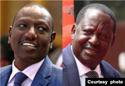 Willian Ruto na Raila Odinga