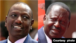 Willian Ruto na Raila Odinga