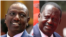 Naibu Rais wa Kenya William Ruto na kiongozi wa chama cha upinzani, ODM, Raila Odinga