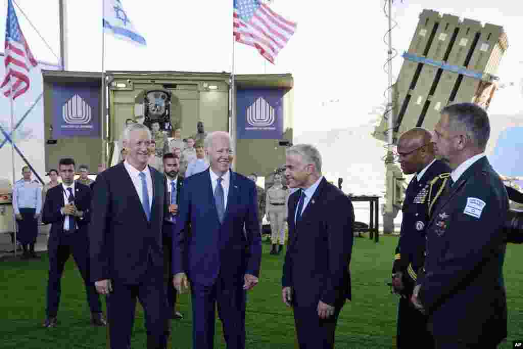 &nbsp;بایدن در سفرش به اسراییل از سیستم پشرفتهٔ دافع هوایی اسراییل دیدن کرد