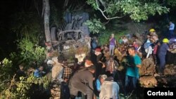 Imagen del accidente de tránsito de este miércoles por la noche. Cortesía