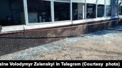 Shambulizi la kombora lililofanywa na jeshi la Russia karibu na kinu cha nyuklia cha Pivdennoukrainsk Sept 19, 2022.