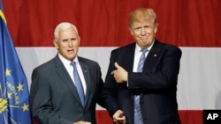 Rais Trump na Makamu wake Mike Pence