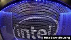 美国电脑芯片制造商英特尔的标志