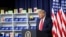 FILE - U.S. President Donald Trump speaks prior to signing executive orders on lowering drug prices in the Eisenhower Executive Office Building at the White House in Washington, July 24, 2020. 