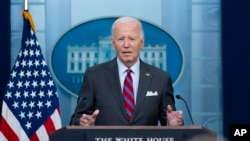 El presidente de EEUU, Joe Biden, habla en la Casa Blanca el 4 de octubre de 2024.