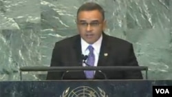 Funes, salvadorean president, Sep 23, 2011, UN