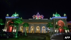 FILE - The Kings Romans Chinese casino in Ton Pheung, a special economic zone set in northwestern Laos along the Mekong river, at the border with Thailand and Myanmar, April 8, 2015. 