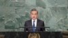 El ministro de Relaciones Exteriores de China, Wang Yi, se dirige a la 77ª sesión de la Asamblea General de las Naciones Unidas, el sábado 24 de septiembre de 2022 en la sede de la ONU. (Foto AP/Mary Altaffer)