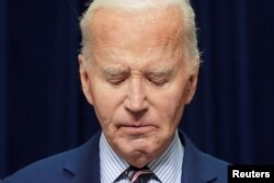 ABD Başkanı Biden, saldırı ile ilgili konuşması sırasında.