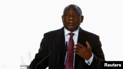 FILE PHOTO: Shugaban kasar Afirka ta Kudu Cyril Ramaphosa